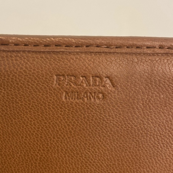 SOLD Brown Leather Prada Wallet - Picture 4 of 14